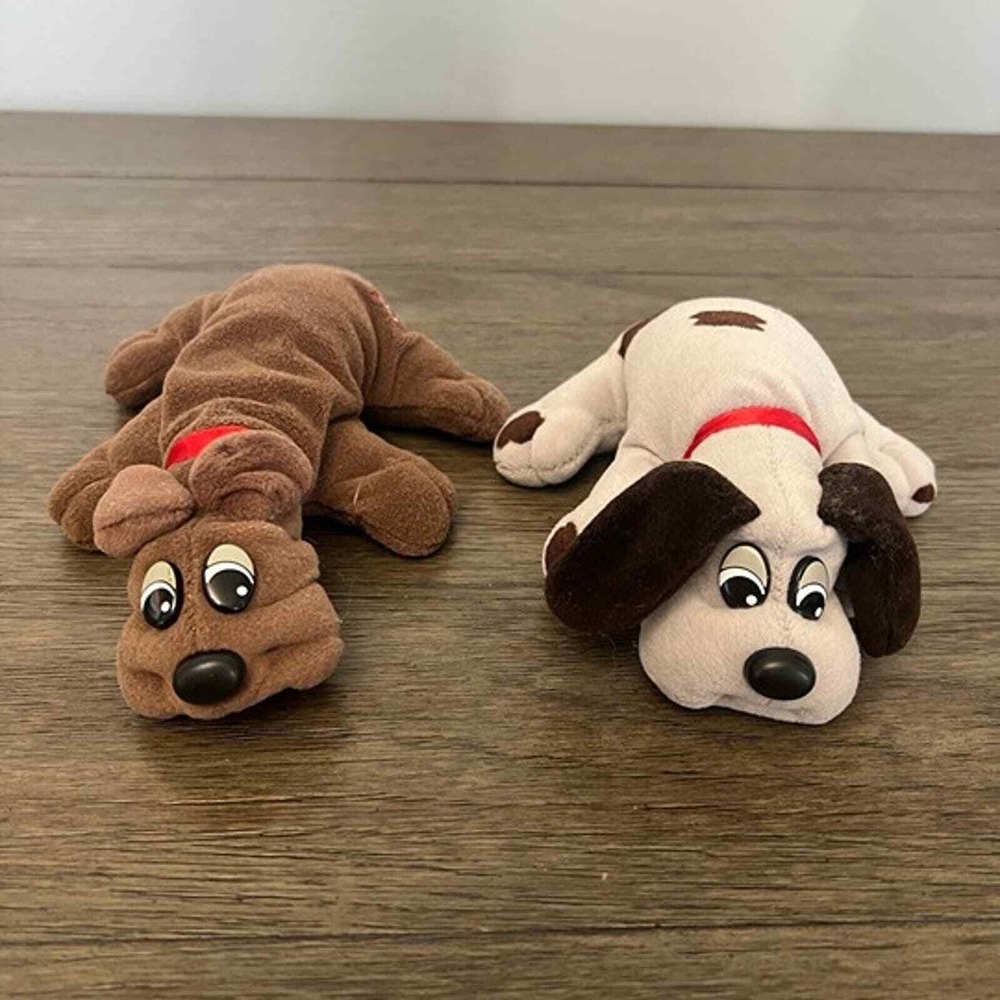 Lot of Two Vintage Tonka Pound Puppies Plush